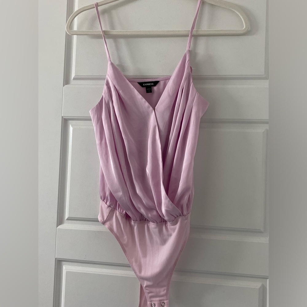 Express lilac purple tank bodysuit